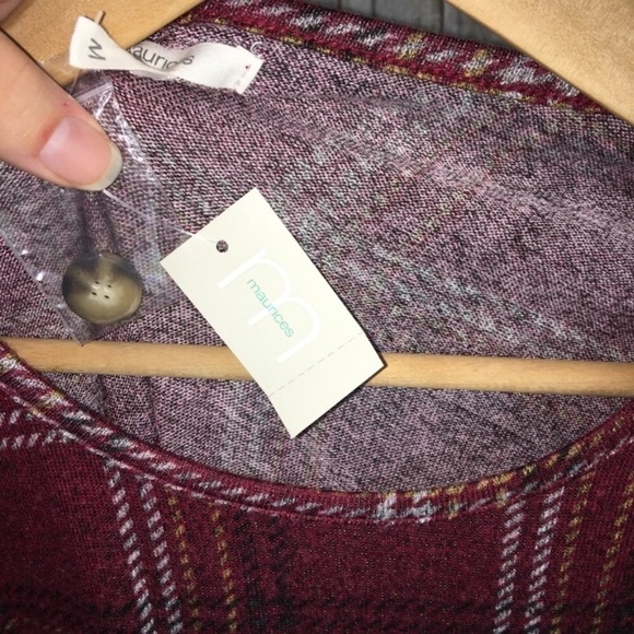 NWT Maurices Two Toned Blouse - Picture 6 of 6